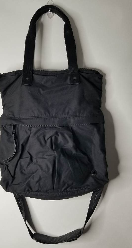 Lululemon Twice As Nice Foldover Black Tote